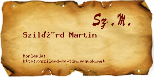 Szilárd Martin névjegykártya